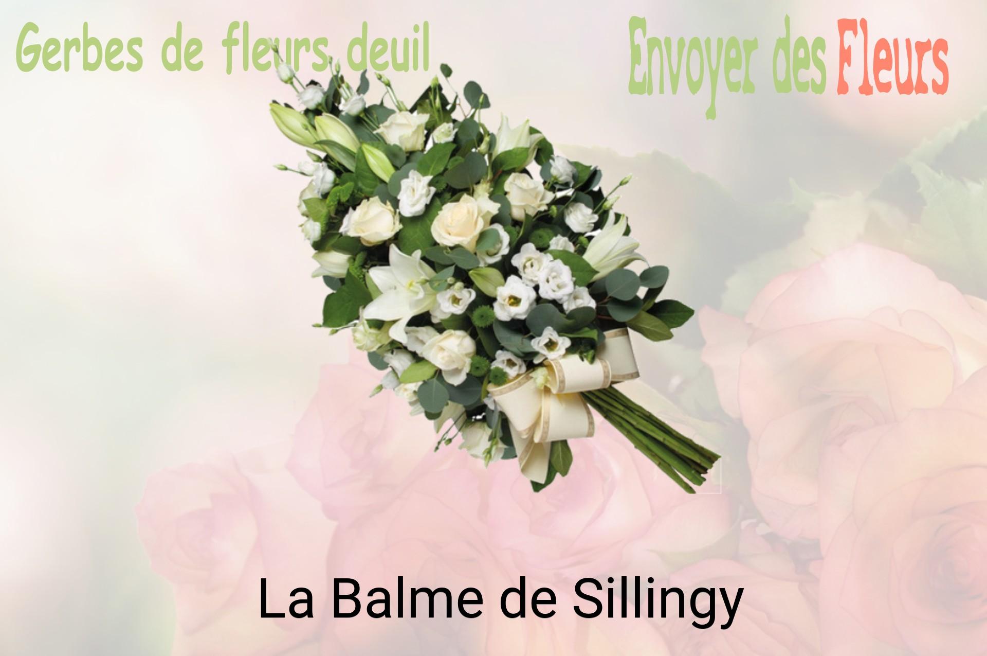 Gerbe de fleurs de deuil livrée à La Balme-de-Sillingy